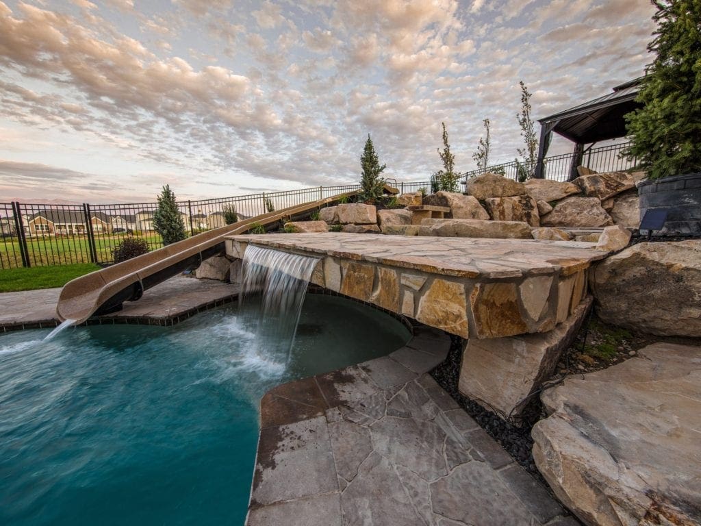 Utah pool waterfall